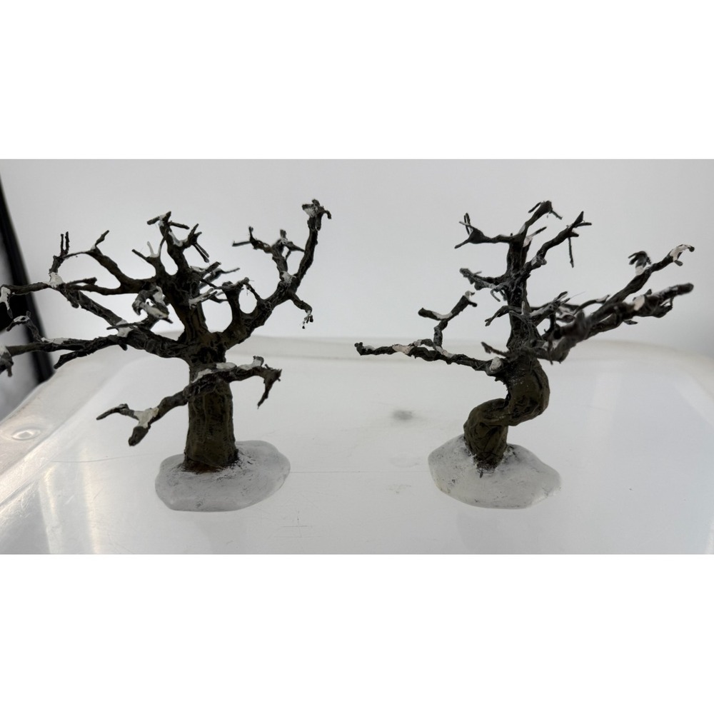 Department 56 Village Accessories Craggy Oak Trees Set of 2 Halloween 52748 Reti